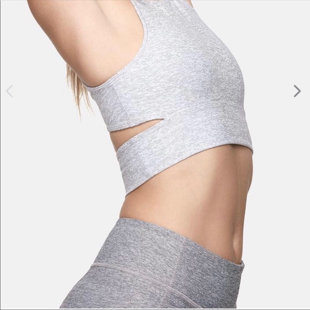 Outdoor Voices Lilac Slashback Crop Top